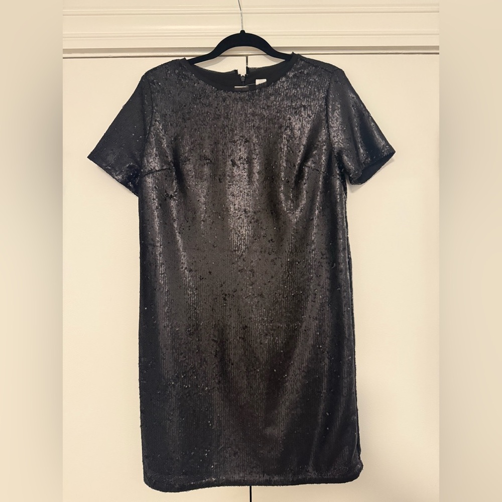 NWT GAP Black Sequin Mini Dress